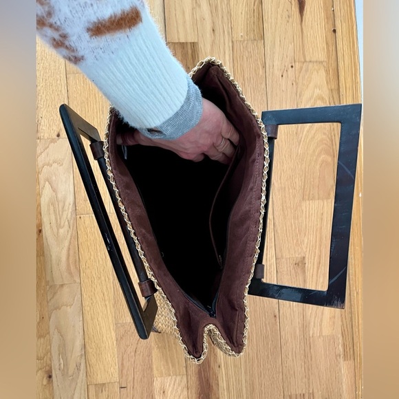 bagWERKS Woven women’s Handbag with wood handles - Picture 4 of 5